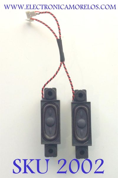 KIT DE BOCINAS ( 2PZ ) PARA MONITOR ASUS / NUMERO DE PARTE 378G0025653LAB / 4Ω  2.5W / 02M0318 / MODELO VG249